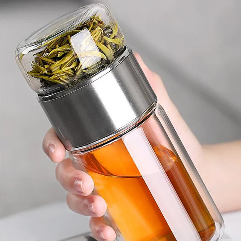 Garrafa para Chá de Vidro com Infusor | EcoTea