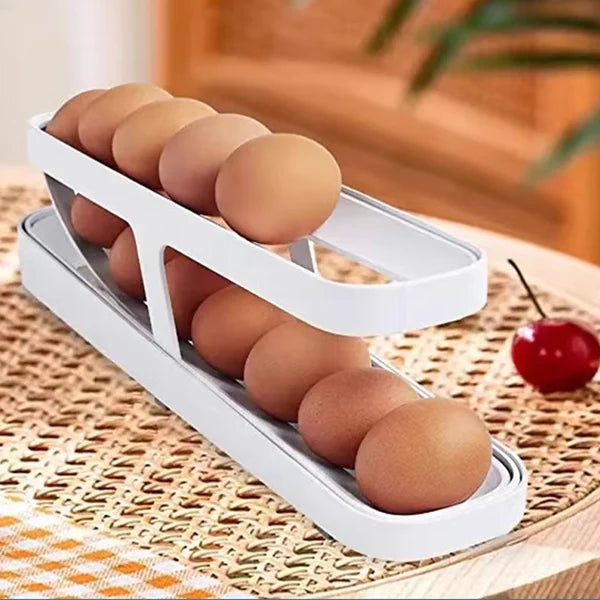 Organizador de Ovos com Rolagem Automática | EggMaster  + Brindes Exclusivos 🎁